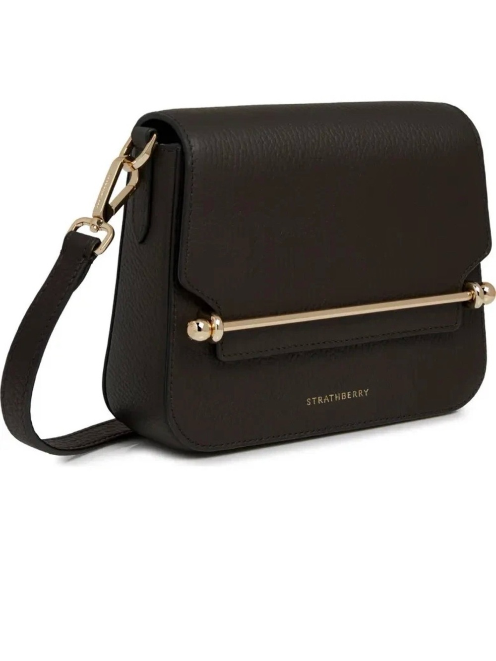 Strathberry Mini Ace Leather Crossbody Bag